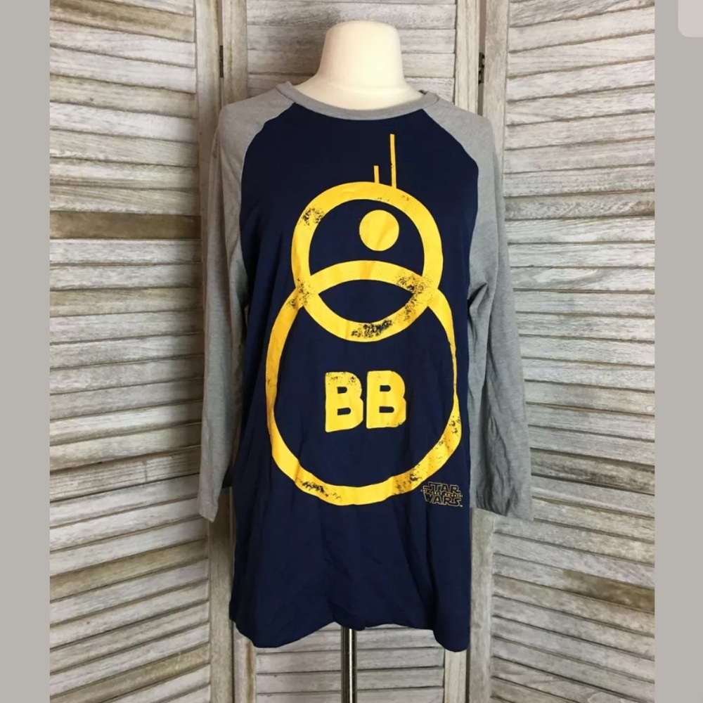 Fifth Sun Star Wars Droid Baseball Tee Sz M